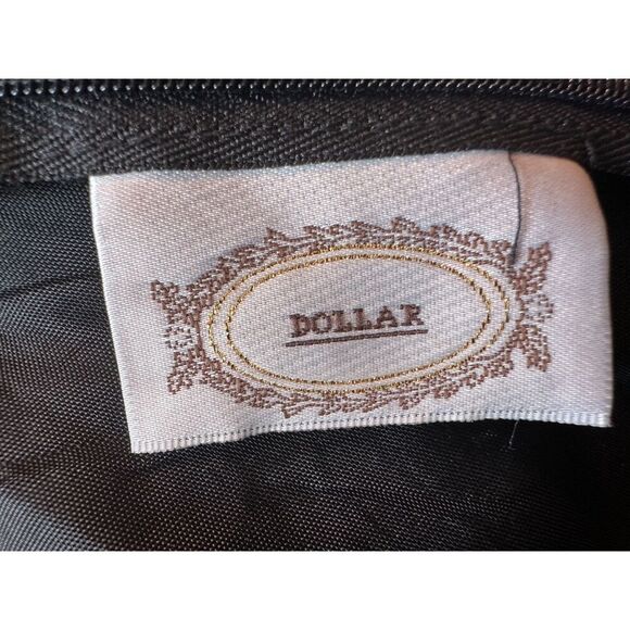 Vintage Open Back Made in USA Black Sparkly Dress Size Large - Picture 5 of 6